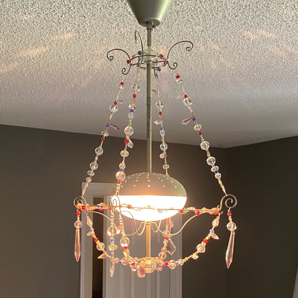 IKEA Multicolor Beaded chandelier